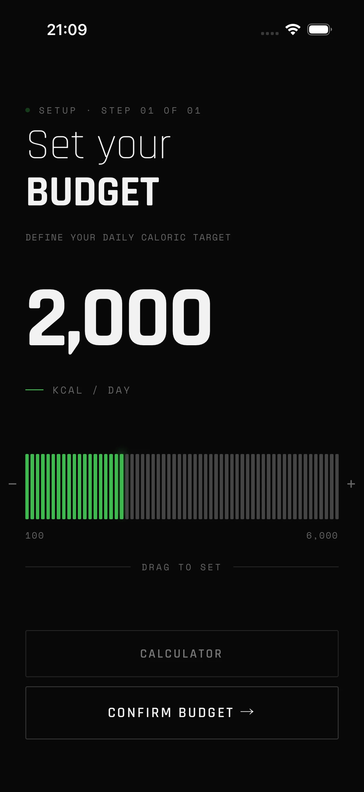 Set your daily target