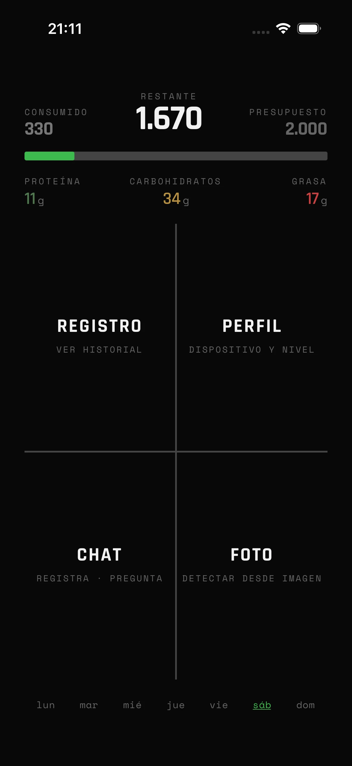 Una barra de vida para tu día