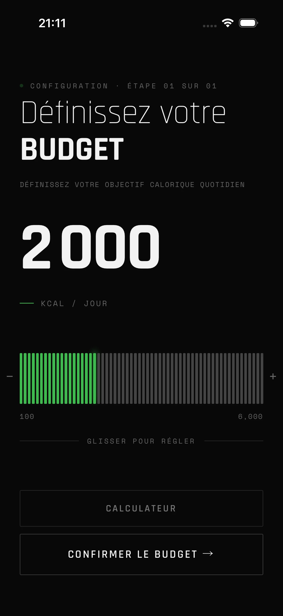 Fixez votre objectif quotidien