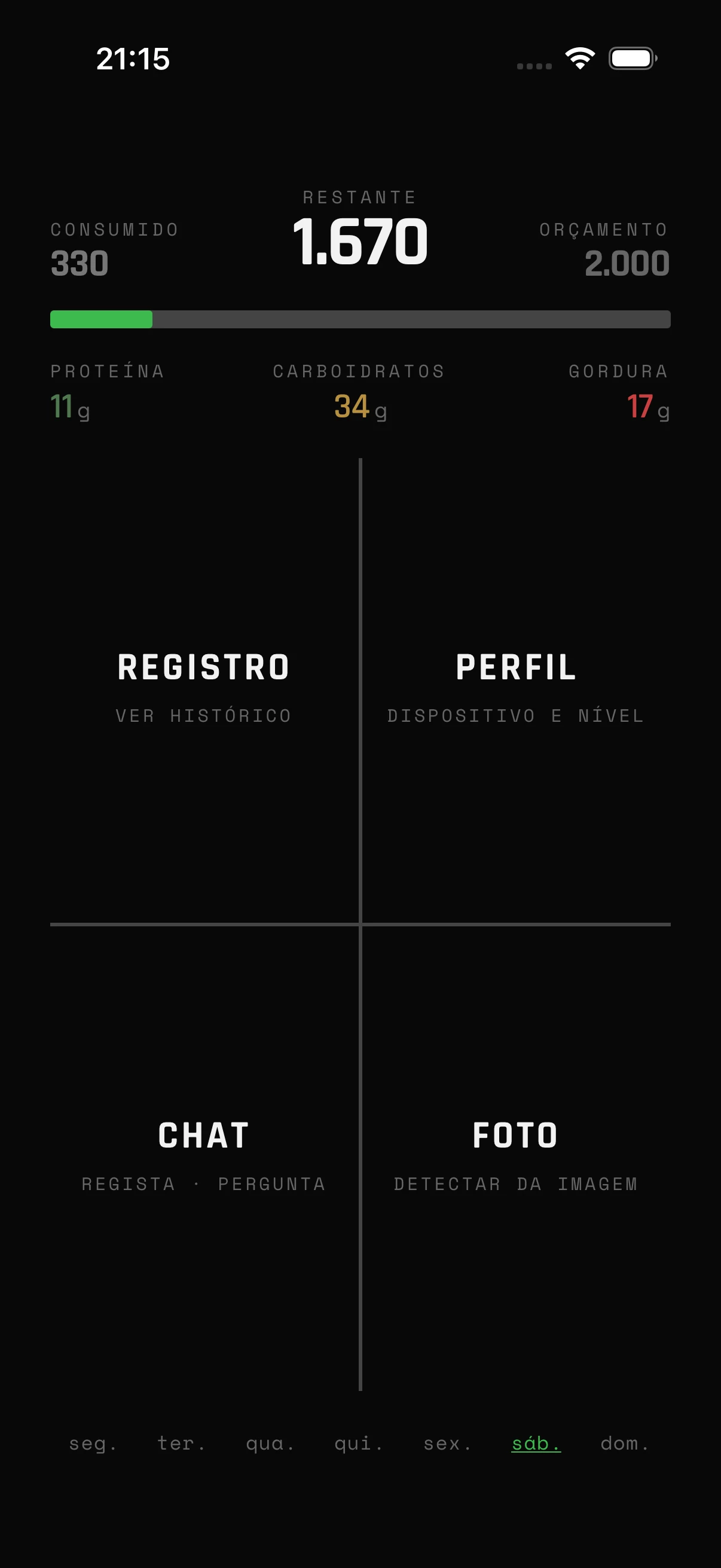 Uma barra de vida para o teu dia